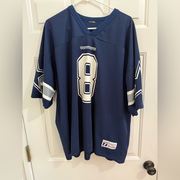 VTG Logo 7 Dallas Cowboys Troy Aikman Jersey Mens 2XL - Picture 1 of 3